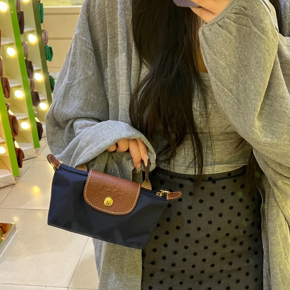 LONGCHAMP LE PLIAGE ORIGINAL POUCH WITH HANDLE & STRAP INCLUDED - Picture 5 of 7